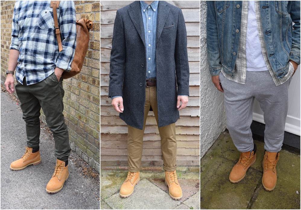 formal wear with timberland boots