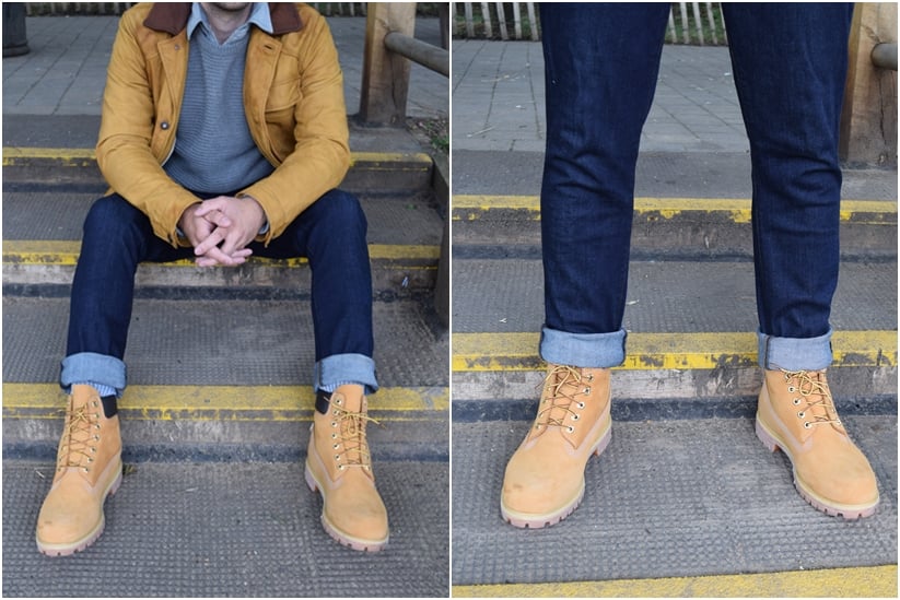 timberland yellow boots style