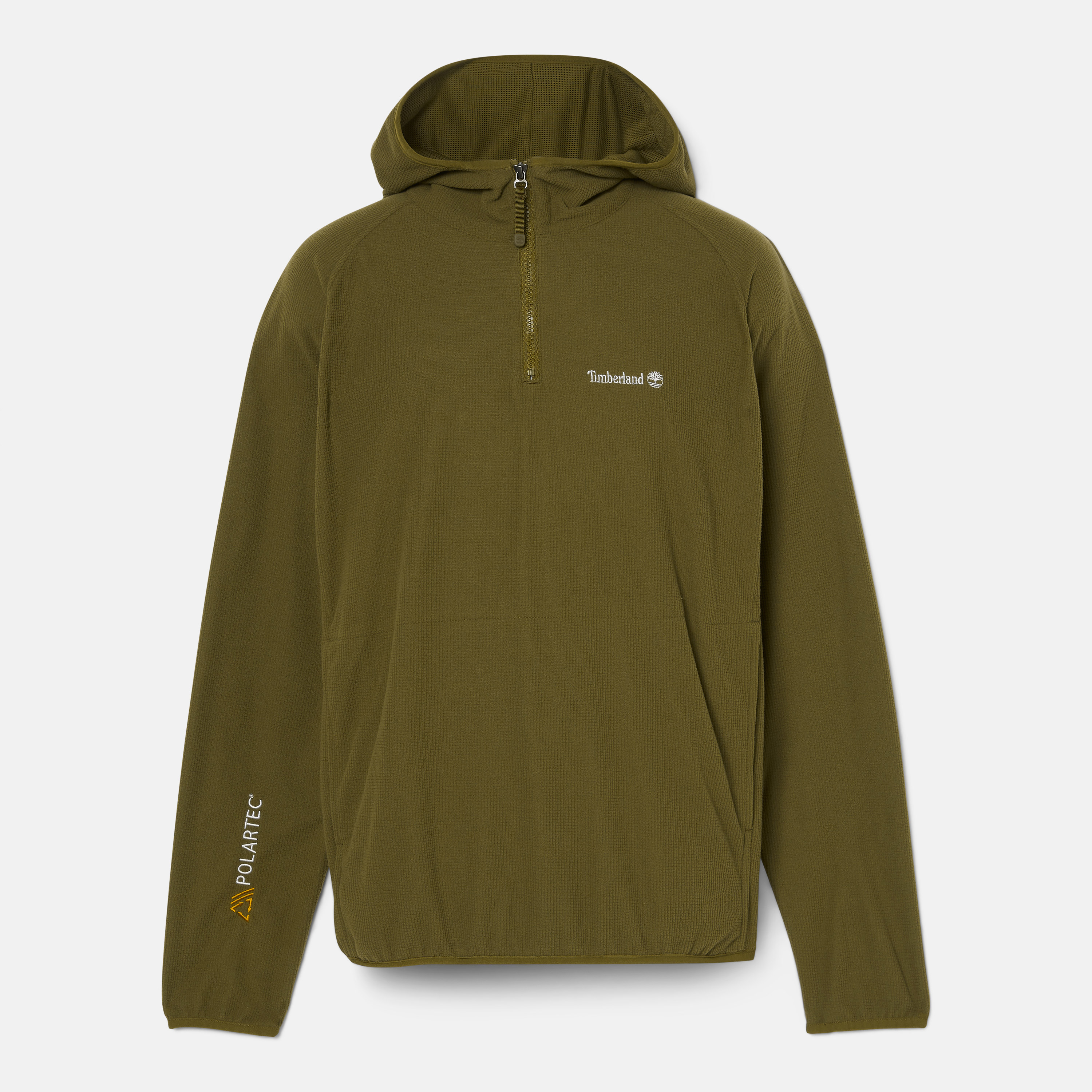 Men's Hooded Quarter-Zip Fleece With Polartec® Power Grid™ fleece