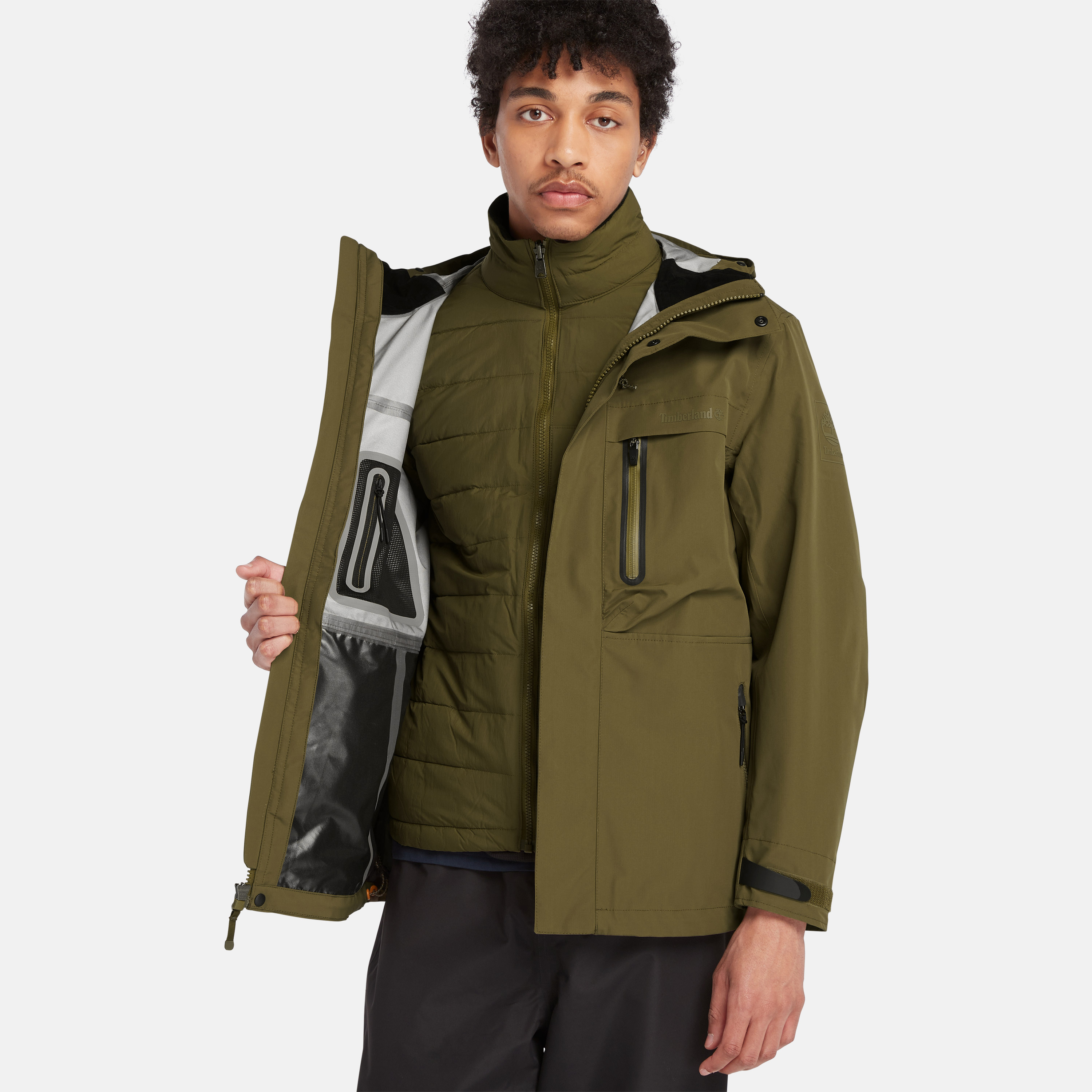 Men's Super Benton Waterproof 3-In-1 Jacket - Timberland - Singapore